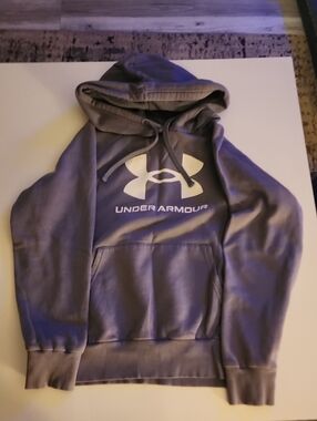 Under Armour Gray Hoodie with White Logo